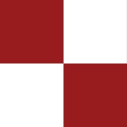 Brick and White Check